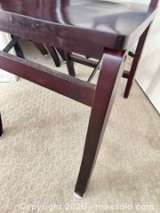 MaxSold Auction: Four Lovely Wood Folding Chairs  - Los Angeles (California, USA) PARTNER MANAGED Estate Sale Online Auction - Shoup Avenue (CONDO)