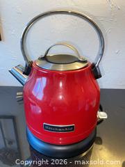 MaxSold Auction: KitchenAid 1.25 L Electric Kettle in Empire Red - Los Angeles (California, USA) PARTNER MANAGED Estate Sale Online Auction - Shoup Avenue (CONDO)