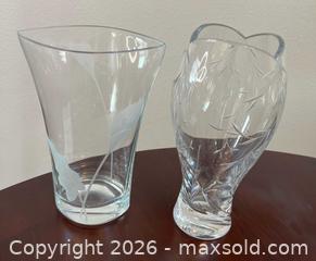 MaxSold Auction: Mikasa Calla Lily Crystal Vase and Lenox Opal Crystal Vase - Los Angeles (California, USA) PARTNER MANAGED Estate Sale Online Auction - Shoup Avenue (CONDO)