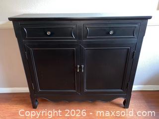 MaxSold Auction: Powell Black Balfour 2-Door Console Table - Los Angeles (California, USA) PARTNER MANAGED Estate Sale Online Auction - Shoup Avenue (CONDO)