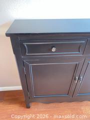 MaxSold Auction: Powell Black Balfour 2-Door Console Table - Los Angeles (California, USA) PARTNER MANAGED Estate Sale Online Auction - Shoup Avenue (CONDO)