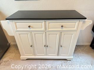 MaxSold Auction: Rolling Kitchen Cart  - Los Angeles (California, USA) PARTNER MANAGED Estate Sale Online Auction - Shoup Avenue (CONDO)