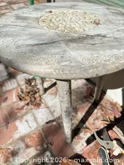 MaxSold Auction: Rustic Outdoor Table with Gardening Tools - Los Angeles (California, USA) PARTNER MANAGED Estate Sale Online Auction - Shoup Avenue (CONDO)
