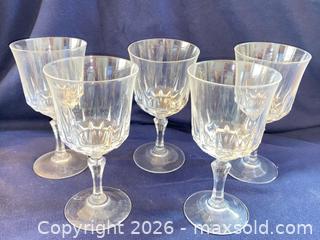 MaxSold Auction: Set of 5 Cristal D’Argues-Durand Crystal Wine Glasses - Los Angeles (California, USA) PARTNER MANAGED Estate Sale Online Auction - Shoup Avenue (CONDO)