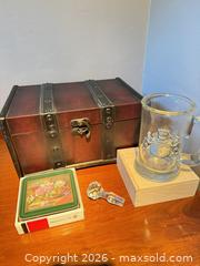 MaxSold Auction: Small Chest with Coasters and More! - Los Angeles (California, USA) PARTNER MANAGED Estate Sale Online Auction - Shoup Avenue (CONDO)