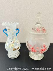 MaxSold Auction: Two Asian Inspired Glass Pieces  - Los Angeles (California, USA) PARTNER MANAGED Estate Sale Online Auction - Shoup Avenue (CONDO)