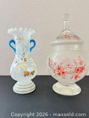 MaxSold Auction: Two Asian Inspired Glass Pieces  - Los Angeles (California, USA) PARTNER MANAGED Estate Sale Online Auction - Shoup Avenue (CONDO)