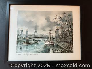 MaxSold Auction: Two Framed French Art Prints by Maurice Legendre - Los Angeles (California, USA) PARTNER MANAGED Estate Sale Online Auction - Shoup Avenue (CONDO)