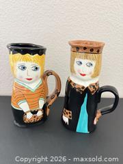 MaxSold Auction: Two Susan Paley for GANZ Figural Mugs  - Los Angeles (California, USA) PARTNER MANAGED Estate Sale Online Auction - Shoup Avenue (CONDO)