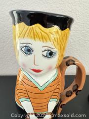 MaxSold Auction: Two Susan Paley for GANZ Figural Mugs  - Los Angeles (California, USA) PARTNER MANAGED Estate Sale Online Auction - Shoup Avenue (CONDO)