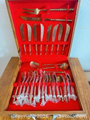 MaxSold Auction: Vintage Gold Bamboo Silverware - Los Angeles (California, USA) PARTNER MANAGED Estate Sale Online Auction - Shoup Avenue (CONDO)