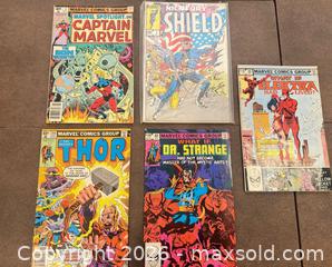 MaxSold Auction: Vintage Marvel Comic Books Captain Marvel, Thor, Dr Strange & More  - Los Angeles (California, USA) PARTNER MANAGED Estate Sale Online Auction - Shoup Avenue (CONDO)