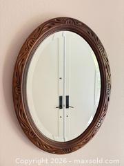 MaxSold Auction: Vintage Oval Wall Mirror  - Los Angeles (California, USA) PARTNER MANAGED Estate Sale Online Auction - Shoup Avenue (CONDO)