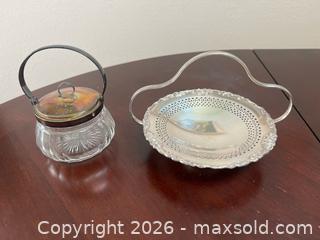MaxSold Auction: Vintage Tray and Glass Biscuit Jar  - Los Angeles (California, USA) PARTNER MANAGED Estate Sale Online Auction - Shoup Avenue (CONDO)
