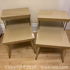 MaxSold Auction: Groovy Set of MCM Tiered Side Tables - Toronto (Ontario, Canada) SELLER MANAGED Downsizing Online Auction - Lamb Avenue
