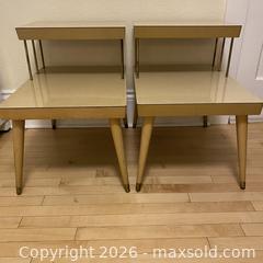 MaxSold Auction: Groovy Set of MCM Tiered Side Tables - Toronto (Ontario, Canada) SELLER MANAGED Downsizing Online Auction - Lamb Avenue