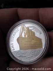 MaxSold Auction: GOLD plated Titanic coin Silver Copper  - South Frontenac (Ontario, Canada) SELLER MANAGED Downsizing Online Auction - Battersea Road