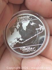 MaxSold Auction: GOLD plated Titanic coin Silver Copper  - South Frontenac (Ontario, Canada) SELLER MANAGED Downsizing Online Auction - Battersea Road