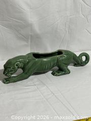 MaxSold Auction: 1950's McCoy Pottery Green Panther Planter Mid Century Modern Decor  - Ottawa (Ontario, Canada) SELLER MANAGED Downsizing Online Auction - Prince Albert Street