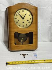 MaxSold Auction: Antique German Wall Clock Mauthe Art Deco  - Ottawa (Ontario, Canada) SELLER MANAGED Downsizing Online Auction - Prince Albert Street