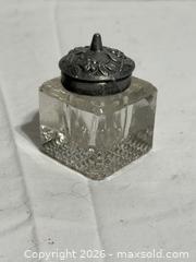 MaxSold Auction: Antique Late 19th Century Art Nouveau Ink Well for Fountain Pen  - Ottawa (Ontario, Canada) SELLER MANAGED Downsizing Online Auction - Prince Albert Street