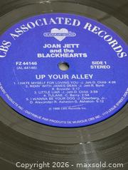 MaxSold Auction: Joan Jett And The Blackhearts Up Your Alley Vinyl Record Album 1988  - Ottawa (Ontario, Canada) SELLER MANAGED Downsizing Online Auction - Prince Albert Street