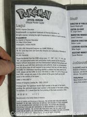 MaxSold Auction: Pokemon Crystal Version Official Guide 2001 - Ottawa (Ontario, Canada) SELLER MANAGED Downsizing Online Auction - Prince Albert Street
