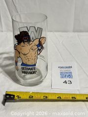 MaxSold Auction: The Ultimate Warrior Drinking Glass WWF Wrestling  - Ottawa (Ontario, Canada) SELLER MANAGED Downsizing Online Auction - Prince Albert Street
