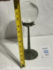 MaxSold Auction: Vintage Crystal Ball With Brass Stand  - Ottawa (Ontario, Canada) SELLER MANAGED Downsizing Online Auction - Prince Albert Street