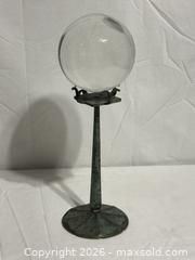 MaxSold Auction: Vintage Crystal Ball With Brass Stand  - Ottawa (Ontario, Canada) SELLER MANAGED Downsizing Online Auction - Prince Albert Street