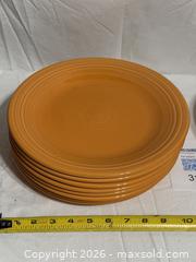 MaxSold Auction: Vintage Homer Laughlin China Co. Fiesta Dinner Plates Tangerine Orange X 16  - Ottawa (Ontario, Canada) SELLER MANAGED Downsizing Online Auction - Prince Albert Street