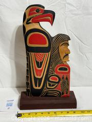 MaxSold Auction: Vintage Pacific Northwest Coast Squamish Haida Native American Art Eagle Chief Cedar Carving  - Ottawa (Ontario, Canada) SELLER MANAGED Downsizing Online Auction - Prince Albert Street