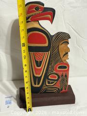 MaxSold Auction: Vintage Pacific Northwest Coast Squamish Haida Native American Art Eagle Chief Cedar Carving  - Ottawa (Ontario, Canada) SELLER MANAGED Downsizing Online Auction - Prince Albert Street