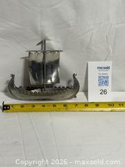 MaxSold Auction: Vintage Pewter Viking Ship By Haugrud of Norway  - Ottawa (Ontario, Canada) SELLER MANAGED Downsizing Online Auction - Prince Albert Street