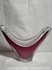 MaxSold Auction: Vintage Swedish Art Bubble Gum Glass From The Coquille Series By Paul Kedelv For Flygsfors - Ottawa (Ontario, Canada) SELLER MANAGED Downsizing Online Auction - Prince Albert Street