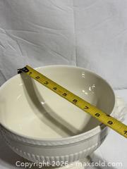 MaxSold Auction: Vintage Wedgwood Edme Pattern Footed Serving Bowl Ram Handles  - Ottawa (Ontario, Canada) SELLER MANAGED Downsizing Online Auction - Prince Albert Street