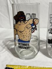 MaxSold Auction: Vintage WWF Wrestling Drinking Glasses Ultimate Warrior Ax Smash Demolition Brutus Beefcake  - Ottawa (Ontario, Canada) SELLER MANAGED Downsizing Online Auction - Prince Albert Street