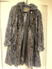 MaxSold Auction: Black Astrakhan Persian Lamb Fur Coat by New York Fur Co. Ltd - Surrey (British Columbia, Canada) SELLER MANAGED Estate Sale Online Auction - 72 Avenue
