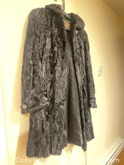 MaxSold Auction: Black Astrakhan Persian Lamb Fur Coat by New York Fur Co. Ltd - Surrey (British Columbia, Canada) SELLER MANAGED Estate Sale Online Auction - 72 Avenue