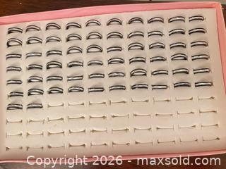 MaxSold Auction: Bulk Silver-Tone Rings (Assorted Sizes) with Ceramic Pitcher - Surrey (British Columbia, Canada) SELLER MANAGED Estate Sale Online Auction - 72 Avenue