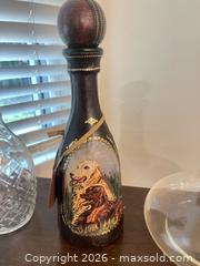 MaxSold Auction: Leather-Wrapped Bottle (Eaton) & Clear Glass Decanters - Surrey (British Columbia, Canada) SELLER MANAGED Estate Sale Online Auction - 72 Avenue