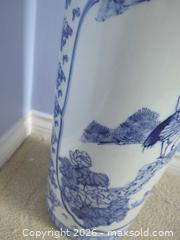 MaxSold Auction: Blue and White Porcelain Umbrella Stand, Asian/Chinese Style - Saanich (British Columbia, Canada) PARTNER MANAGED Moving Online Auction - Marsett Place (CONDO)