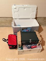 MaxSold Auction: Coleman Camping Gear Bundle with 52 qt Cooler and Stove - Saanich (British Columbia, Canada) PARTNER MANAGED Moving Online Auction - Marsett Place (CONDO)