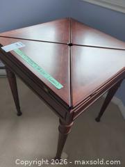 MaxSold Auction: Mahogany/Dark Brown Game Table - Saanich (British Columbia, Canada) PARTNER MANAGED Moving Online Auction - Marsett Place (CONDO)