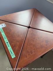MaxSold Auction: Mahogany/Dark Brown Game Table - Saanich (British Columbia, Canada) PARTNER MANAGED Moving Online Auction - Marsett Place (CONDO)