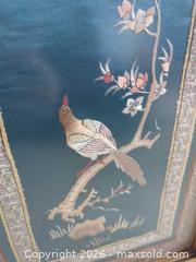 MaxSold Auction: Mixed Lot Asian Wall Art: Embroidered Silk, Prints, Carved Wood, Mirror - Saanich (British Columbia, Canada) PARTNER MANAGED Moving Online Auction - Marsett Place (CONDO)