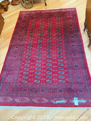 MaxSold Auction: Red Rectangular Area Rug, 5' 1" x 7' 9" - Saanich (British Columbia, Canada) PARTNER MANAGED Moving Online Auction - Marsett Place (CONDO)