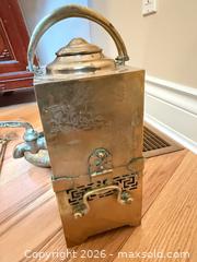 MaxSold Auction: Vintage Brass Lot: Toasting Forks, Lantern & Flower Frog - Saanich (British Columbia, Canada) PARTNER MANAGED Moving Online Auction - Marsett Place (CONDO)