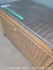 MaxSold Auction: Wicker Rattan Basket/Chest - Saanich (British Columbia, Canada) PARTNER MANAGED Moving Online Auction - Marsett Place (CONDO)