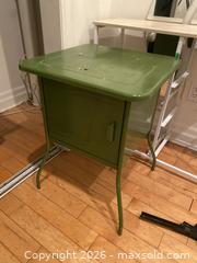 MaxSold Auction: Green Cube side table - Toronto (Ontario, Canada) SELLER MANAGED Moving Online Auction - Lansdowne Avenue